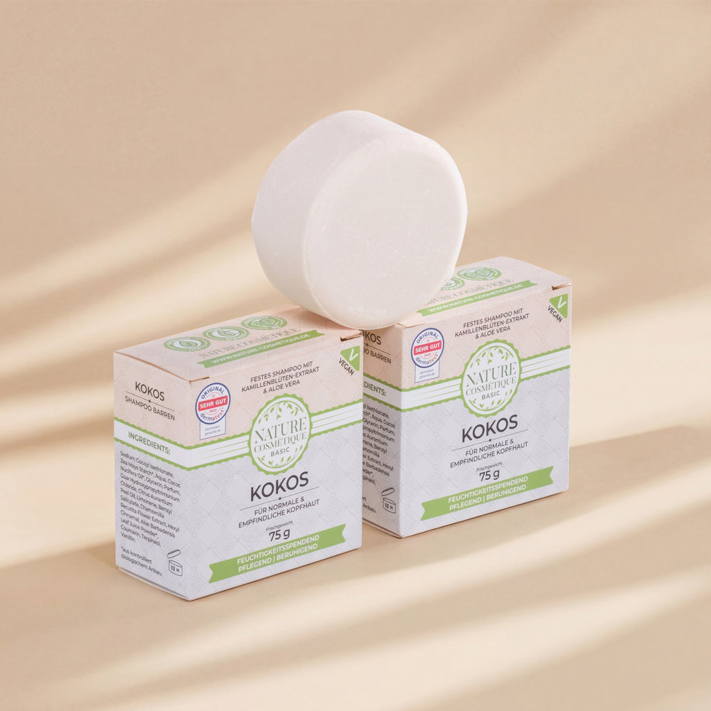 Nature Cosmétique Festes Shampoo Kokos 3er Set
