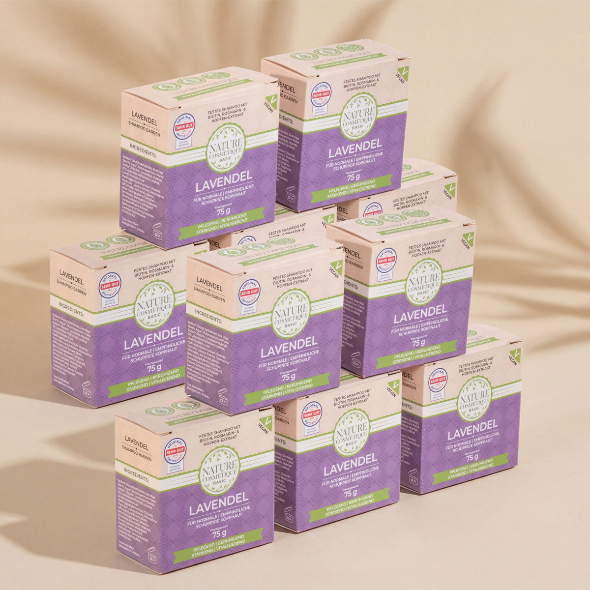 Nature Cosmétique Festes Shampoo Lavendel 10er Set