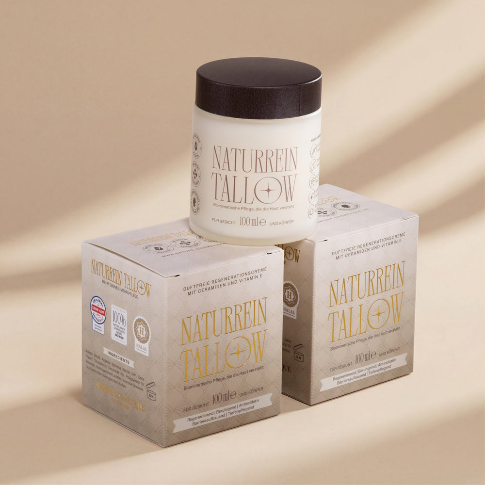 Nature Cosmétique Hautcreme Tallow Naturrein 3er Set