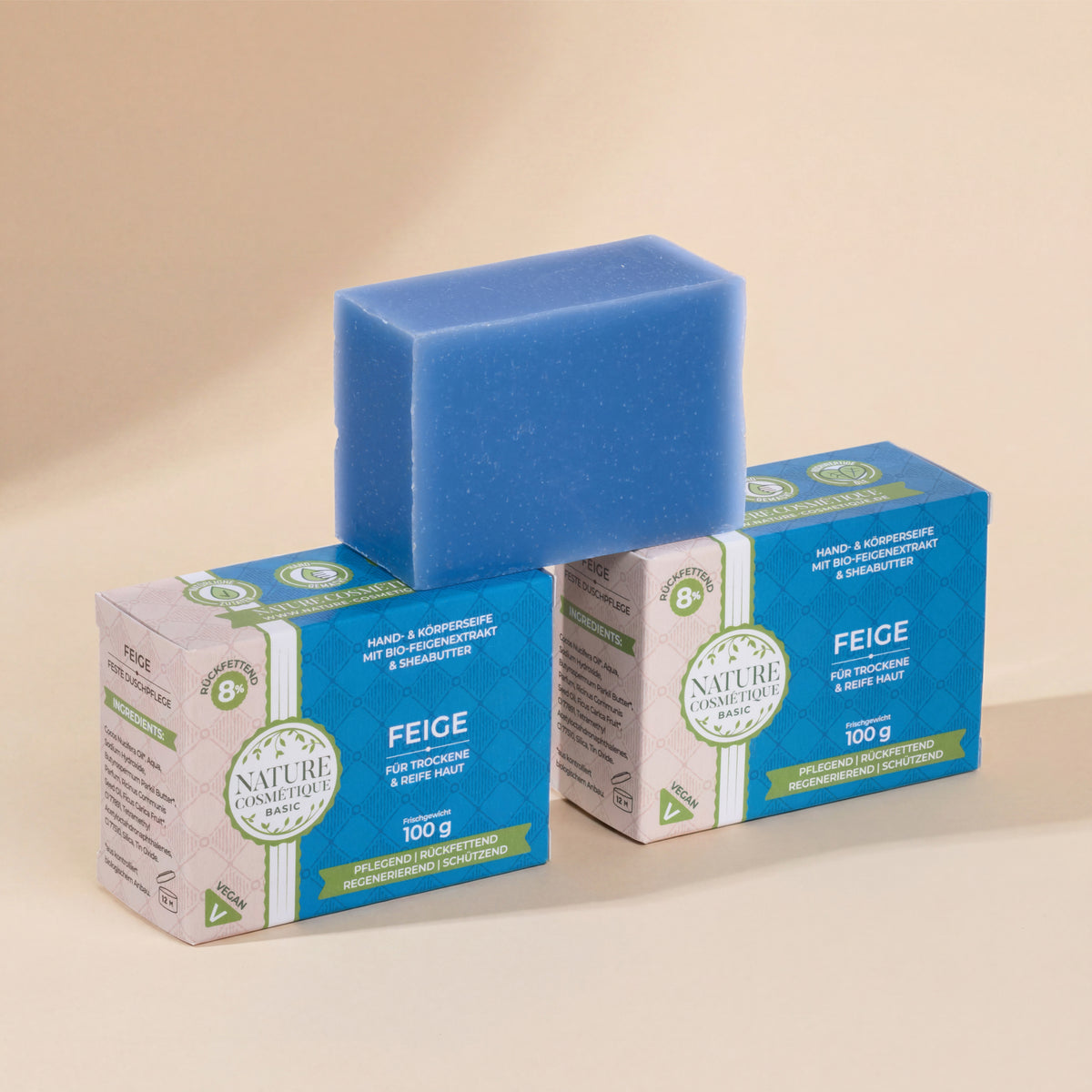 Nature Cosmétique Hand- und Körperseife Feige 3er Set