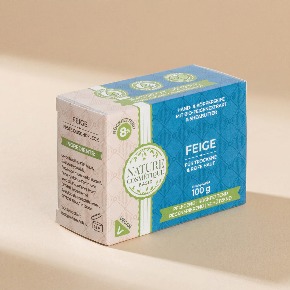 Nature Cosmétique Hand- und Körperseife Feige Vorderseite