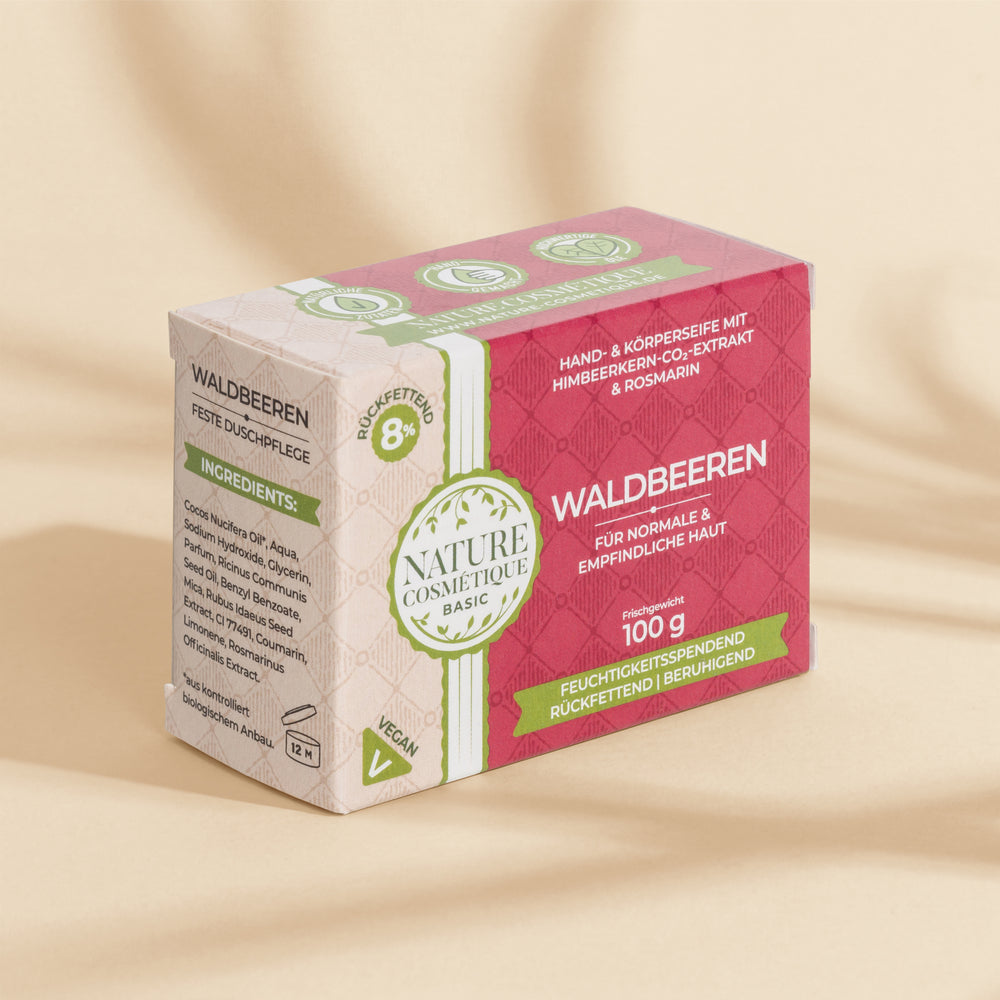 Nature Cosmétique Hand- und Körperseife Waldbeeren Vorderseite