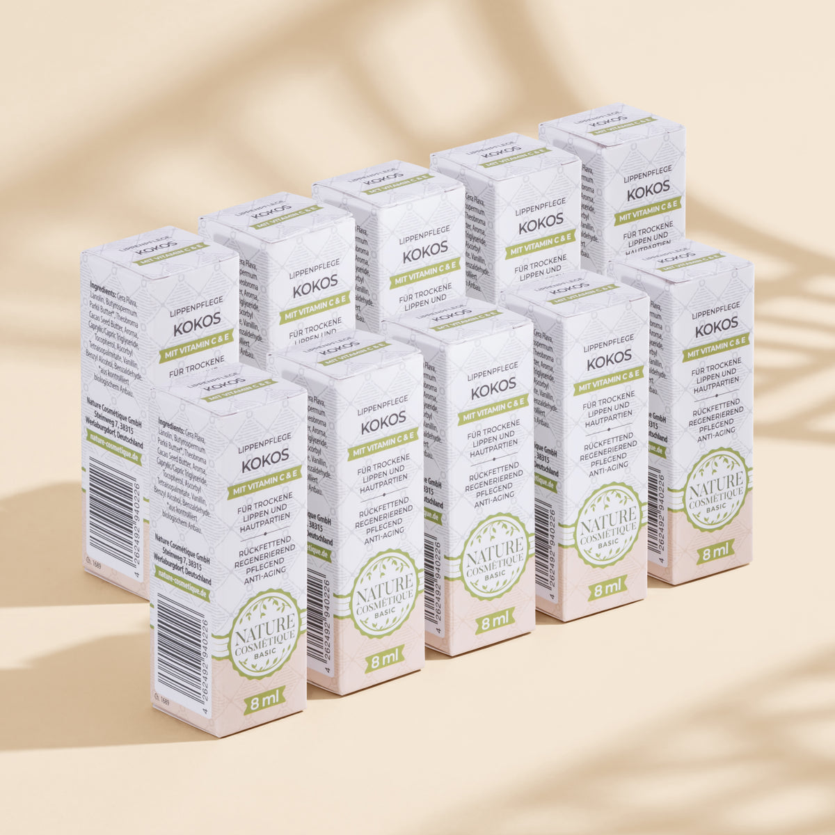 Nature Cosmétique Lippenpflege Kokos 10er Set