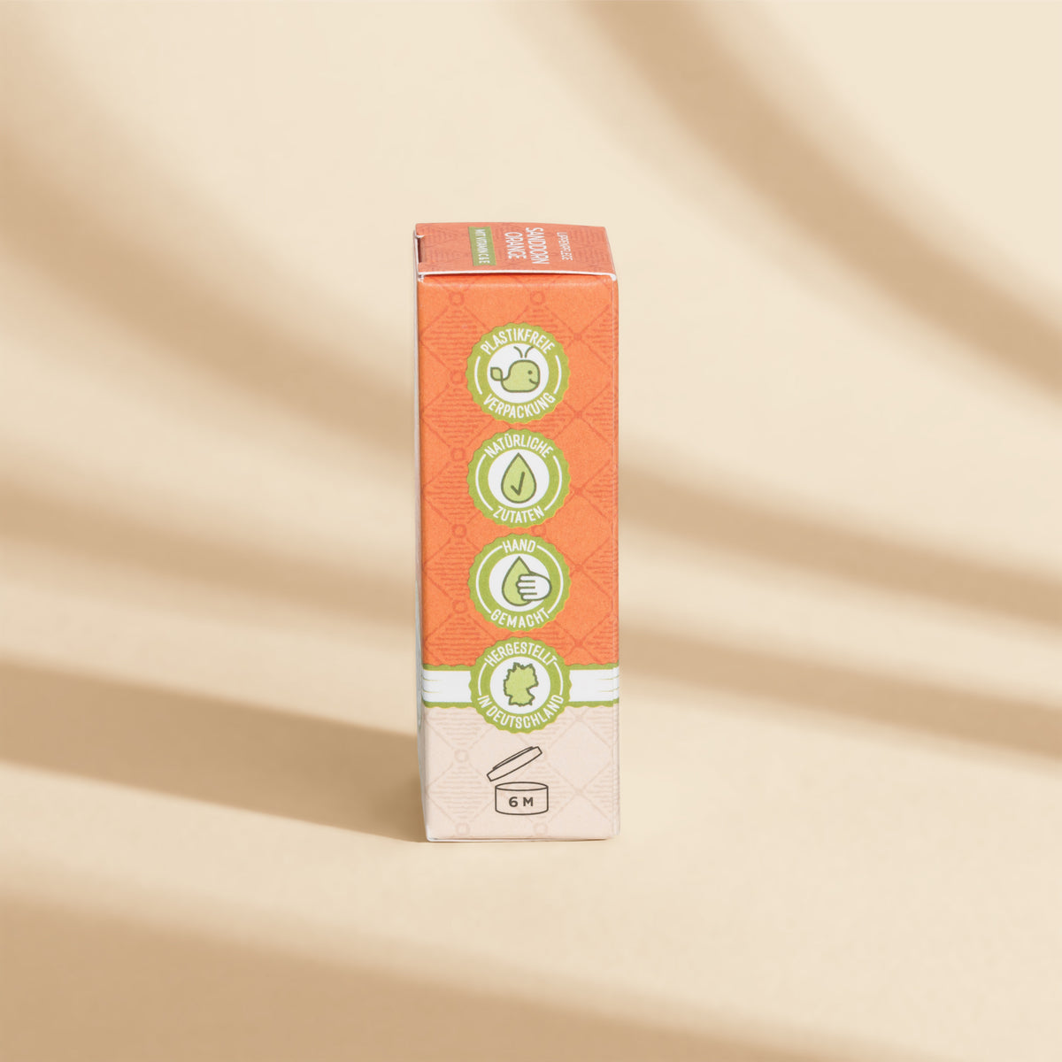 Nature Cosmétique Lippenpflege Sanddorn Orange Seitenansicht