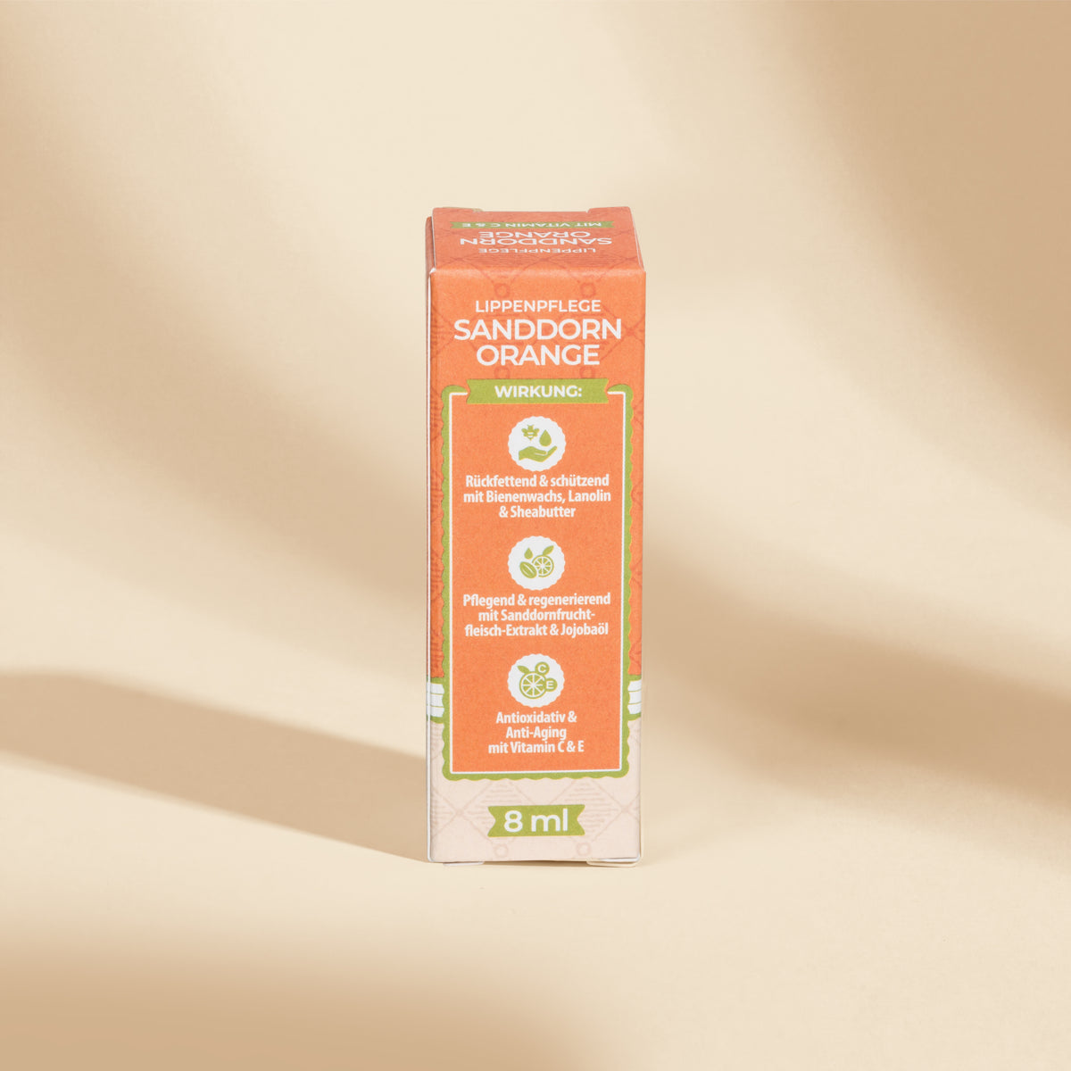 Nature Cosmétique Lippenpflege Sanddorn Orange Rückseite