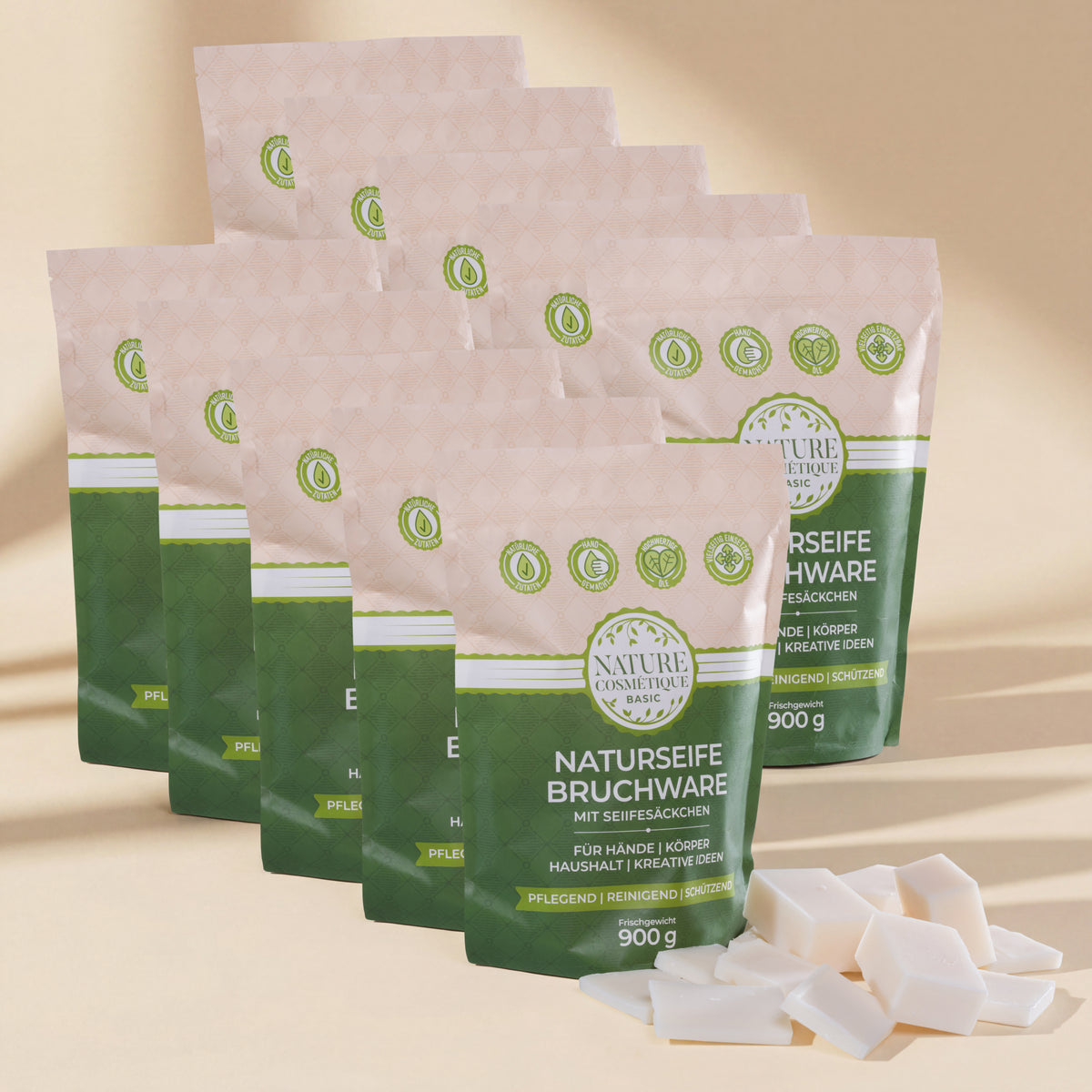 Nature Cosmétique BIO Bruchseife Birke 10er Set