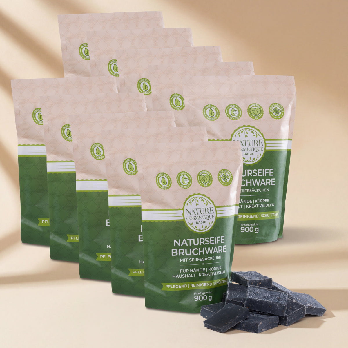 Nature Cosmétique BIO Bruchseife Fichte 10er Set