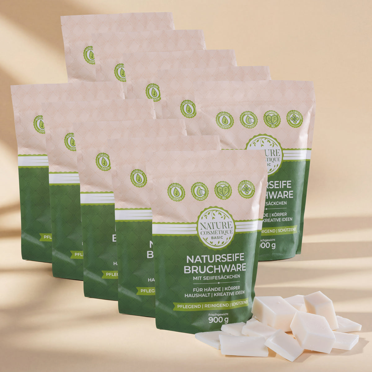 Nature Cosmétique BIO Bruchseife Kokos 10er Set