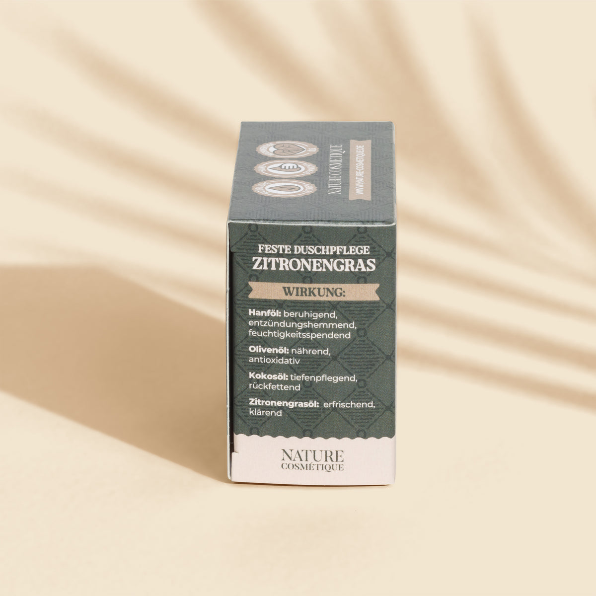Nature Cosmétique Hand- und Körperseife Zitronengras Seitenansicht