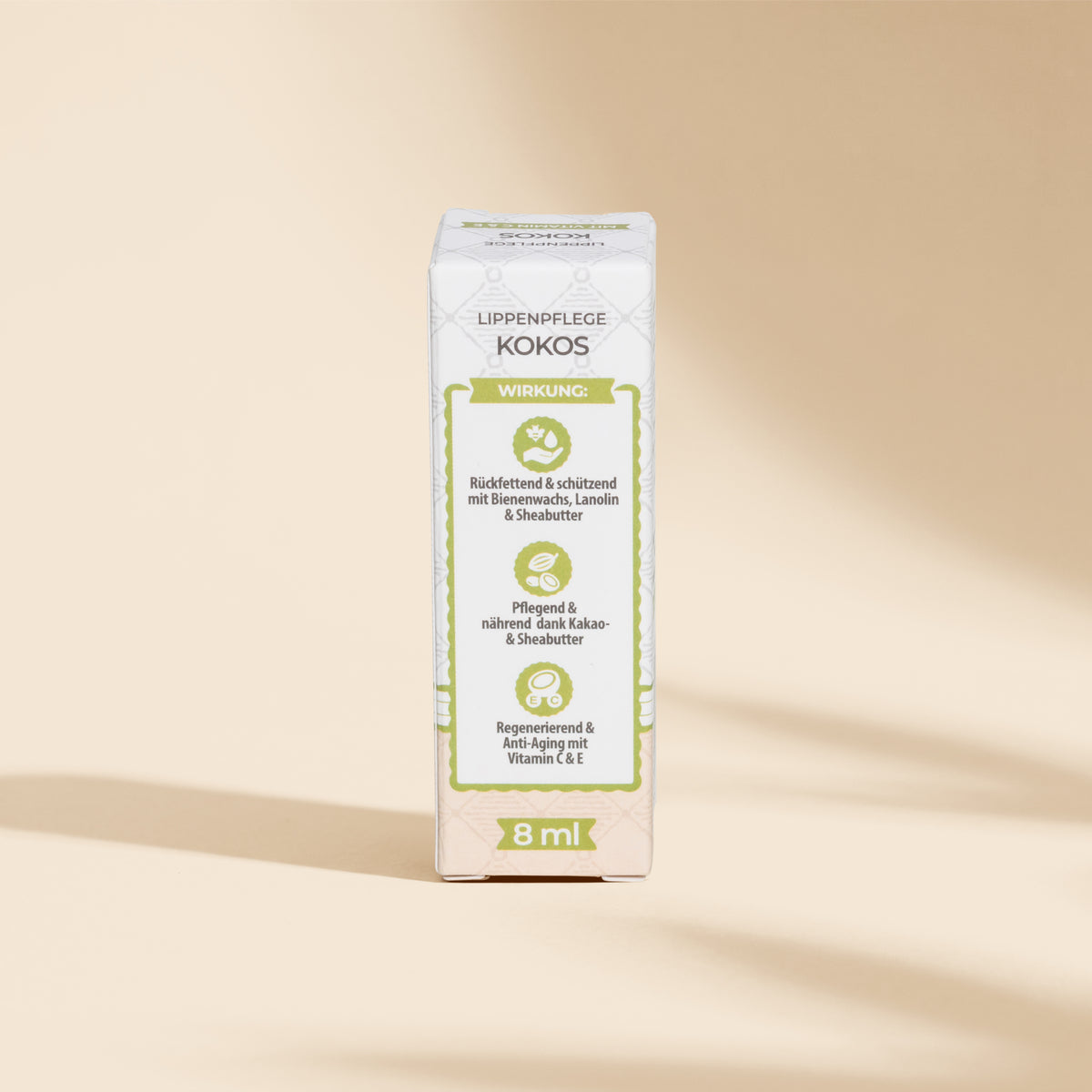 Nature Cosmétique Lippenpflege Kokos Rückseite