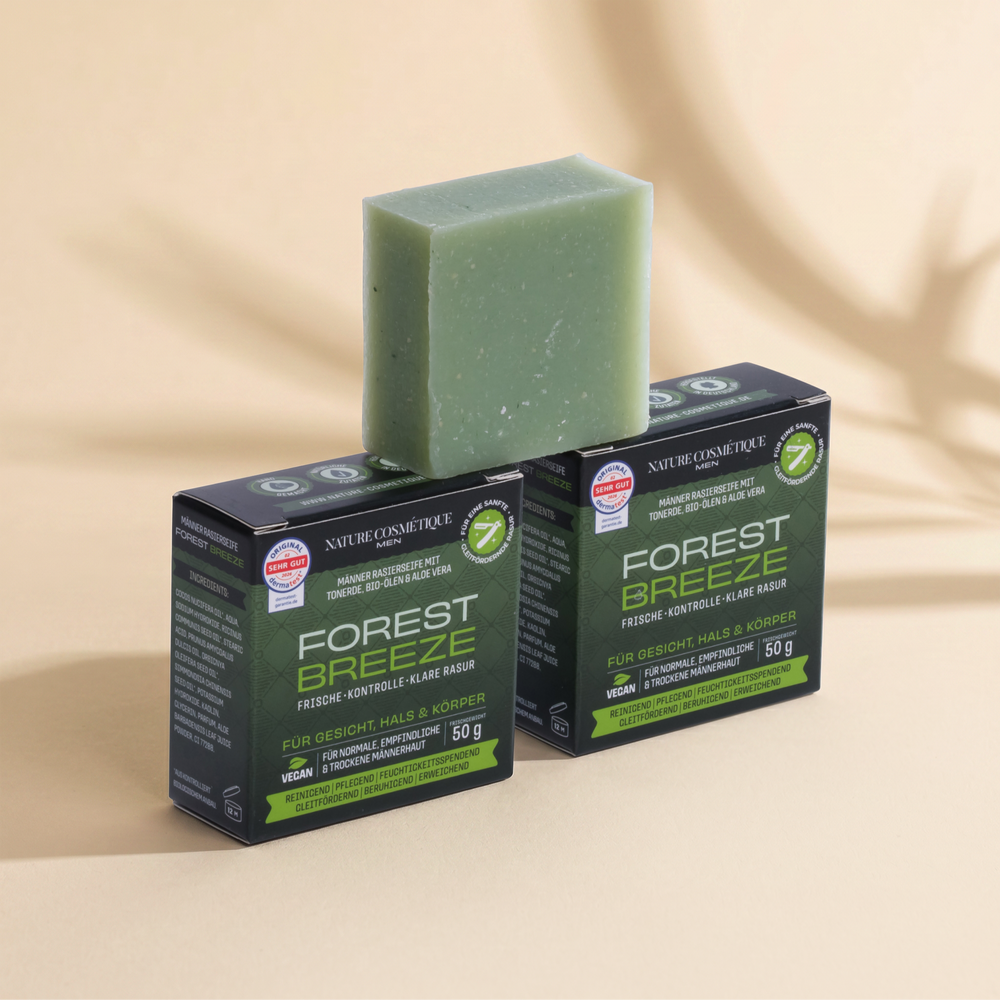 Nature Cosmétique Rasierseife Forest Breeze 3er Set