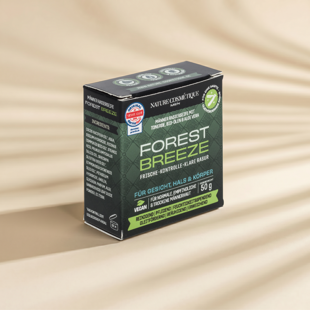 Nature Cosmétique Rasierseife Forest Breeze Vorderseite