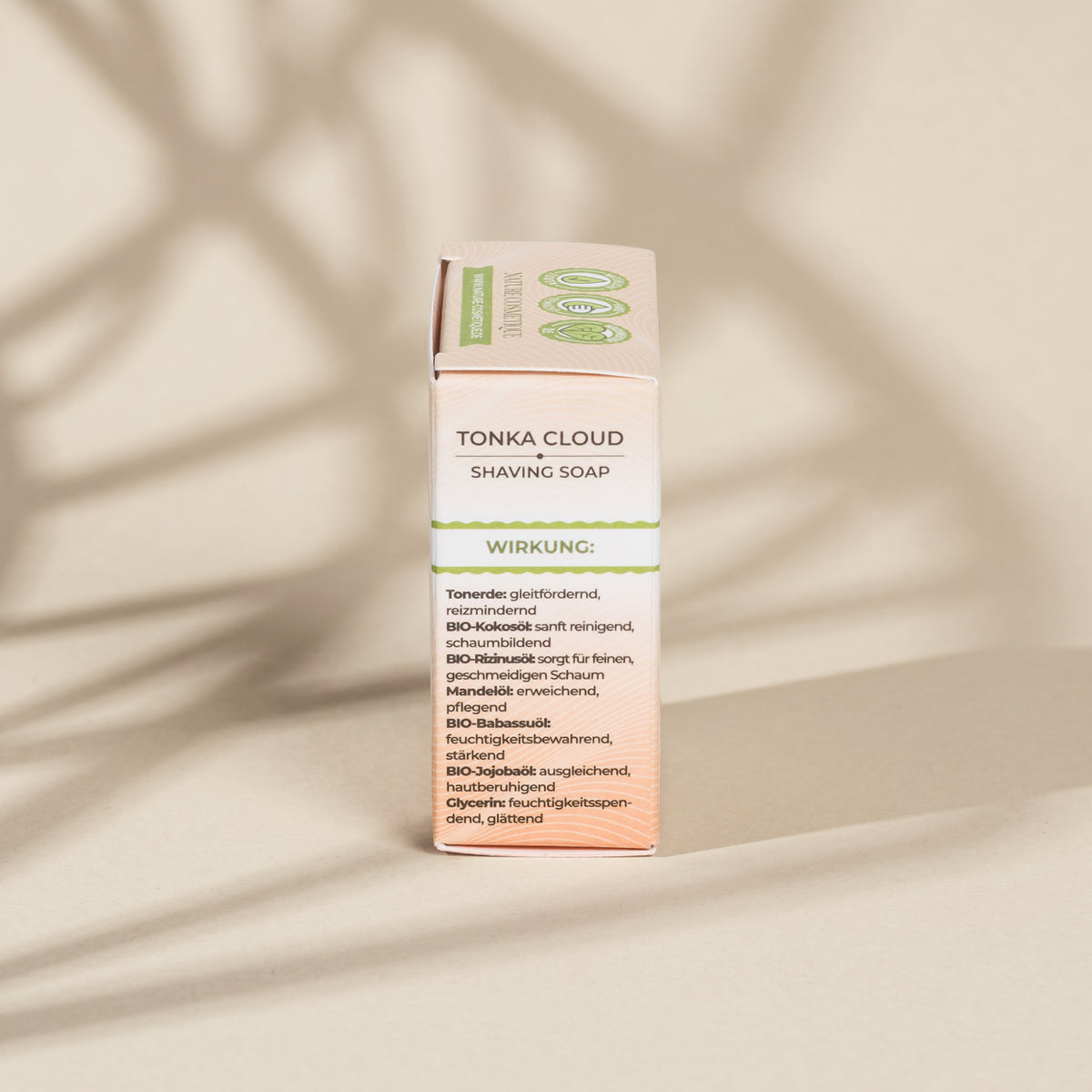 Nature Cosmétique Rasierseife Tonka Cloud Seitenansicht