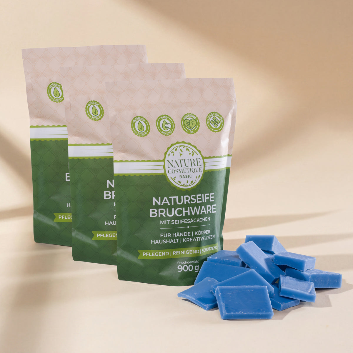 Nature Cosmétique BIO Bruchseife Feige 3er Set