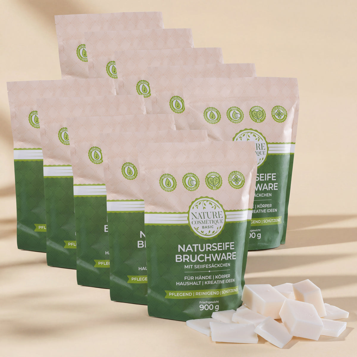 Nature Cosmétique BIO Bruchseife Shea 10er Set