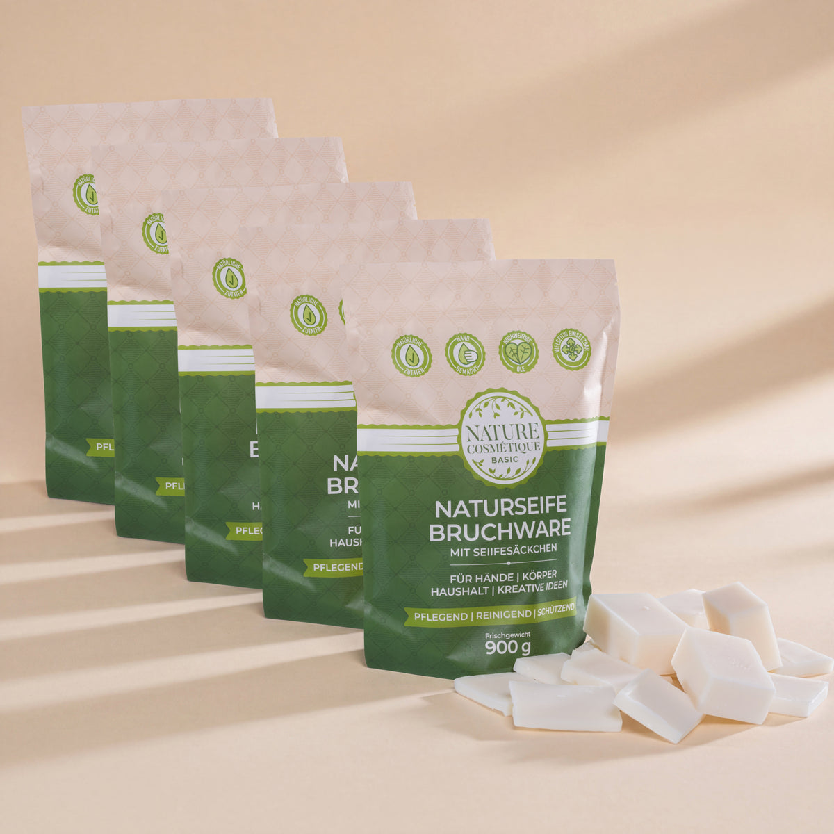 Nature Cosmétique BIO Bruchseife Shea 5er Set