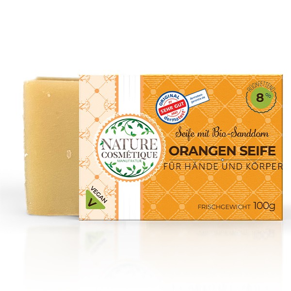 Orangen Seife mit Sanddorn Extrakt - BIO